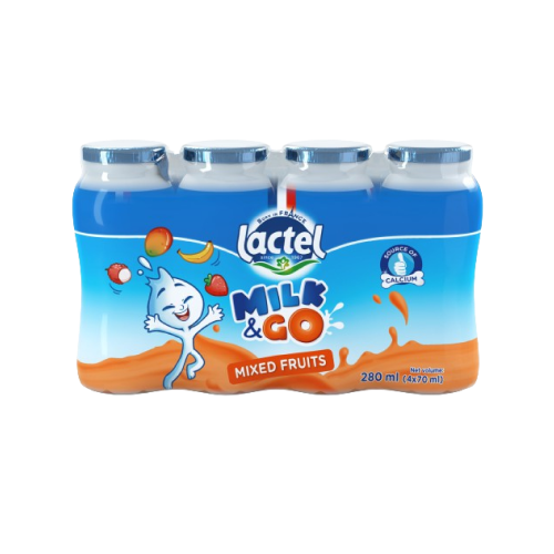Milk&Go dairy drink Mixed fruits (4x70ml)