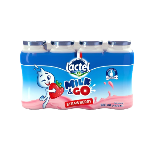 Milk&Go dairy drink Strawberry (4x70ml)